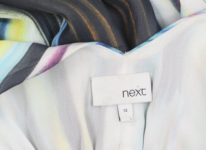 Next Women’s Multicoloured V-Neck Dress, Size 14