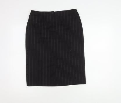 Next Women’s Black Striped Pencil Skirt Size 10