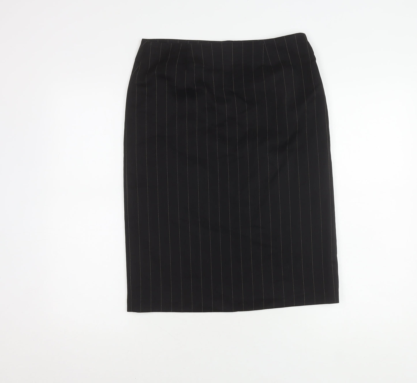 Next Women’s Black Striped Pencil Skirt Size 10