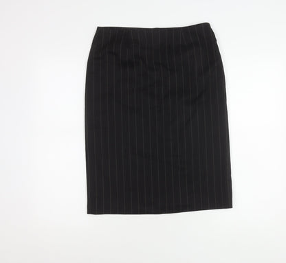 Next Women’s Black Striped Pencil Skirt Size 10