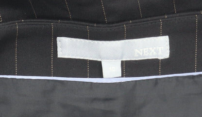 Next Women’s Black Striped Pencil Skirt Size 10