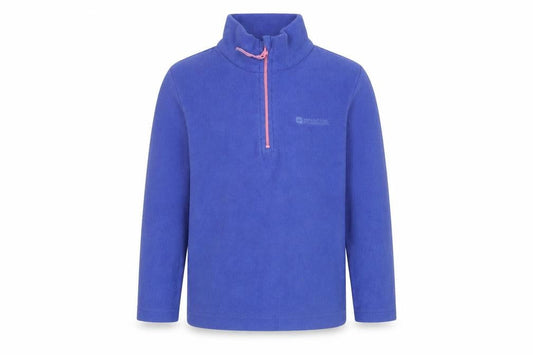 Mountain Warehouse Girls Blue Fleece Half Zip Sweatshirt 5-6 Years