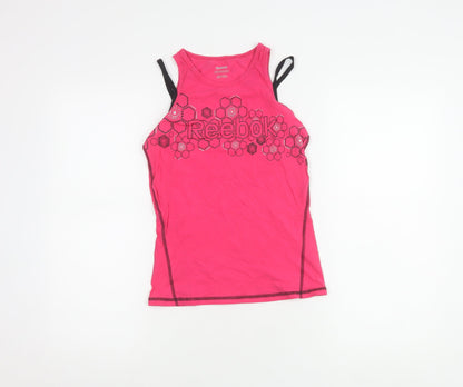Teens UK Size 12 Reebok Pink  Tank