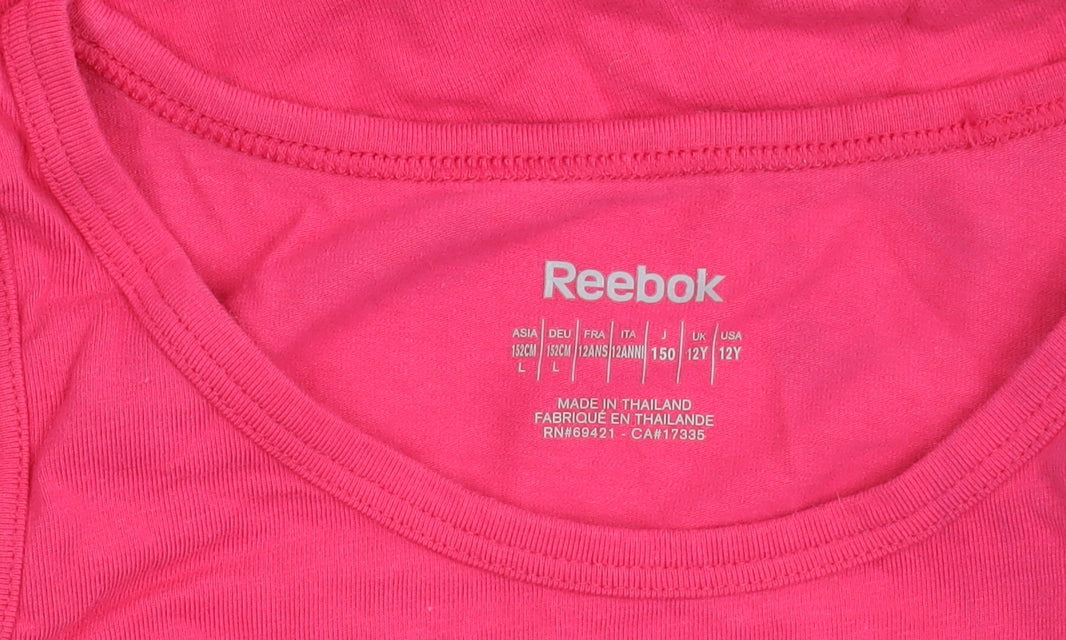 Teens UK Size 12 Reebok Pink  Tank