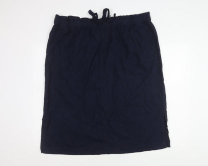 M&S Women's Blue Pencil Skirt Size 22