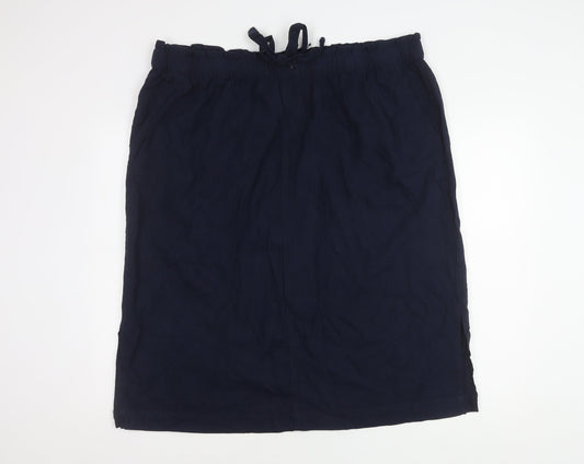 M&S Women's Blue Pencil Skirt Size 22