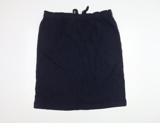 M&S Women's Blue Pencil Skirt Size 22