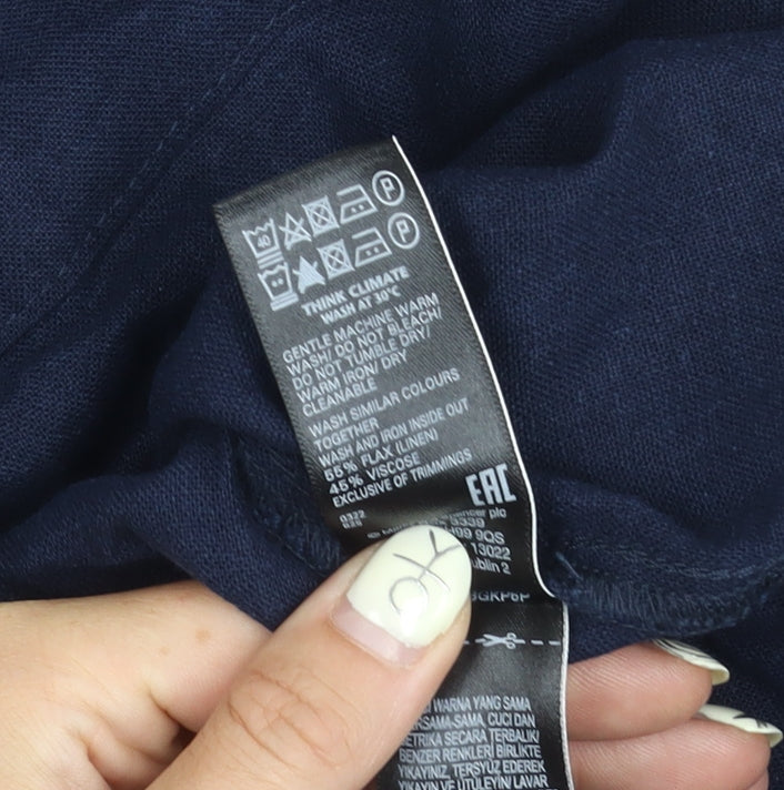 M&S Women's Blue Pencil Skirt Size 22