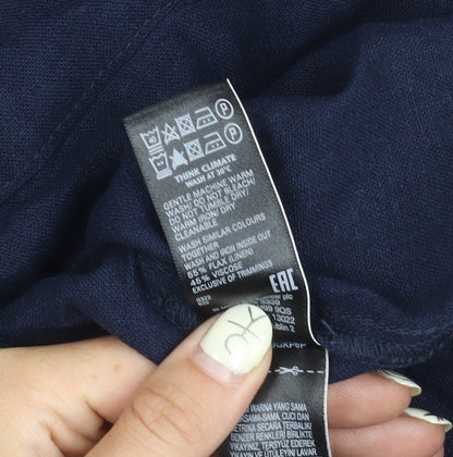 M&S Women's Blue Pencil Skirt Size 22