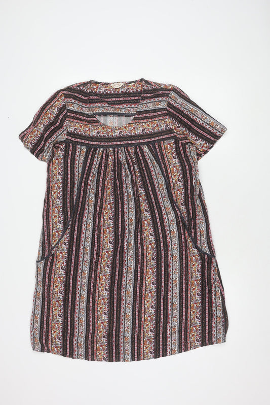 Fat Face Women's Multicoloured Floral Dress, Size 12, Cotton