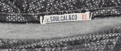 SoulCal&Co Grey Geometric Bodycon Dress XS