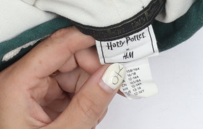 H&M Harry Potter Girls Green 12-14Y Hoodie Pullover