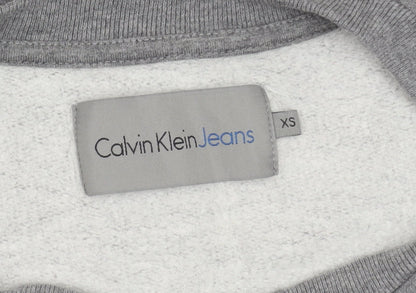Womens UK Size XS Calvin Klein Grey Pullover Sweatshirt