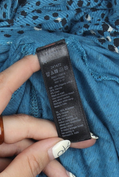 Monsoon Women's Blue Animal Print Dress S