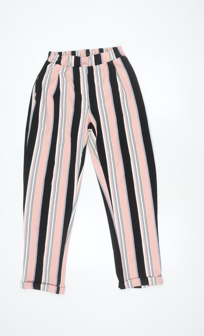New Look Women's Multicoloured Striped Trousers