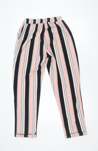 New Look Women's Multicoloured Striped Trousers