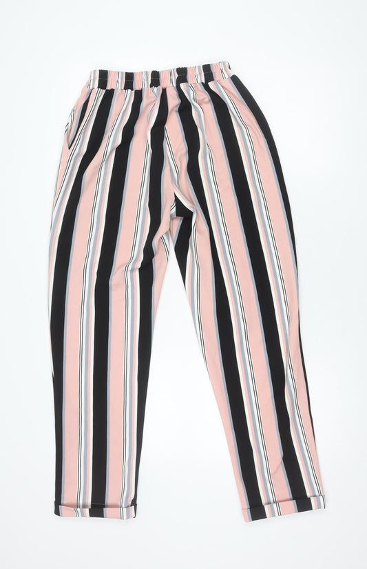 New Look Women's Multicoloured Striped Trousers