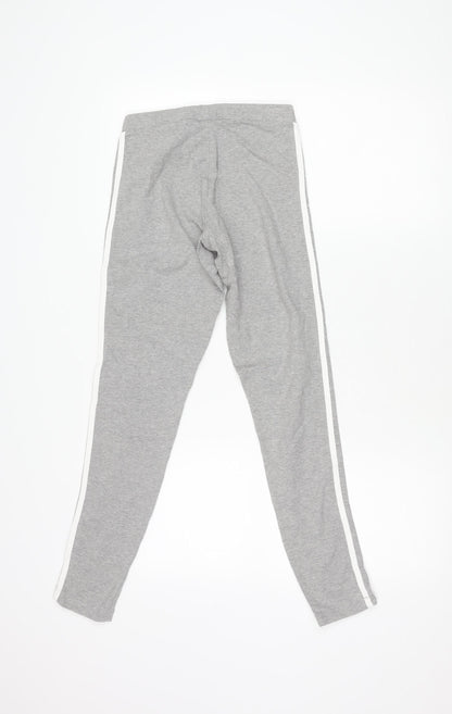 Adidas Women's Grey Track Pants Size 10 Slim Fit
