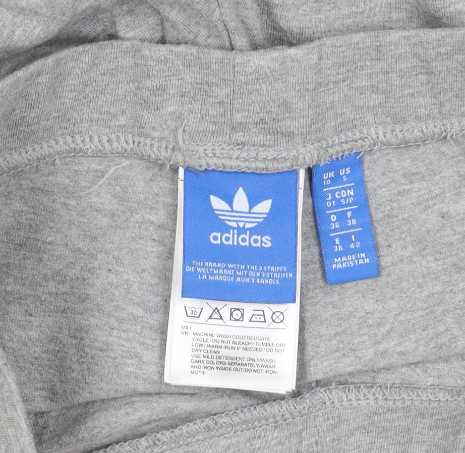 Adidas Women's Grey Track Pants Size 10 Slim Fit