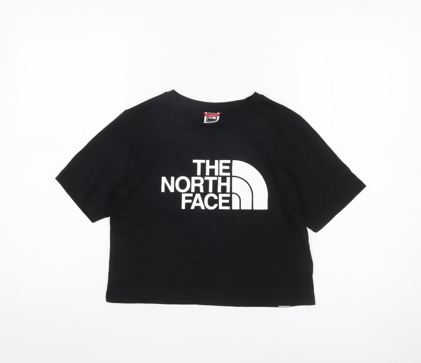 The North Face Girls Black Cropped T-Shirt, M