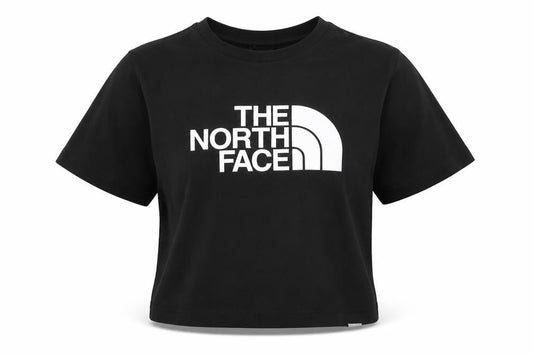 The North Face Girls Black Cropped T-Shirt, M
