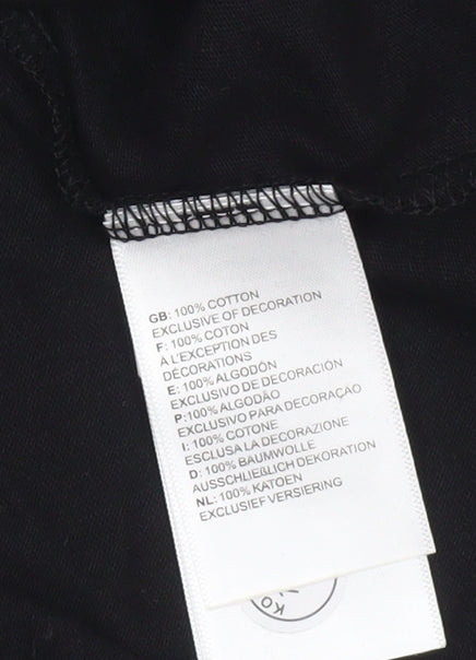 The North Face Girls Black Cropped T-Shirt, M