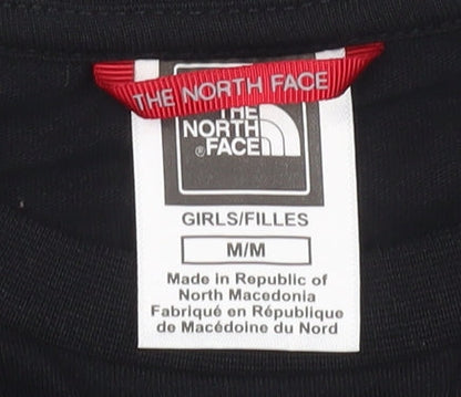 The North Face Girls Black Cropped T-Shirt, M