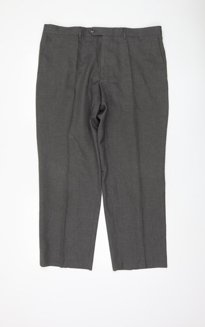 Marks and Spencer Grey Formal Men's Trousers, 38 in