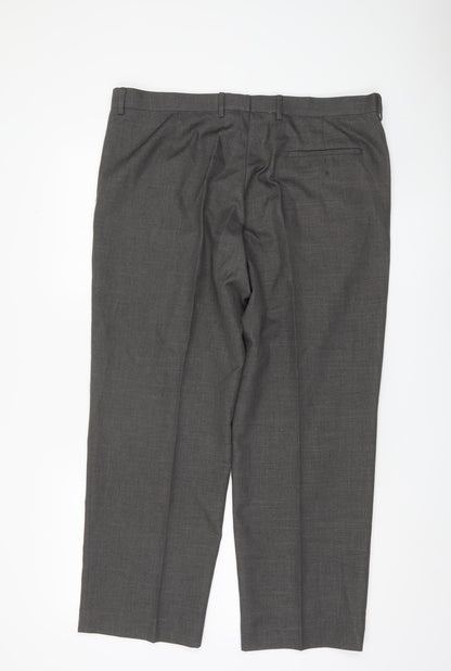 Marks and Spencer Grey Formal Men's Trousers, 38 in