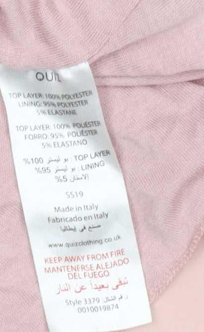 Quiz Women's Pink Sleeveless Tank Top