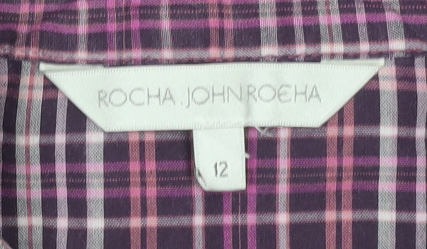 Womens UK Size 12 Rocha John Rocha Purple  Blouse