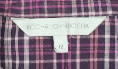Womens UK Size 12 Rocha John Rocha Purple  Blouse