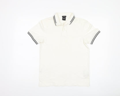 Boss Men's XS White Slim Fit Polo Shirt