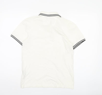 Boss Men's XS White Slim Fit Polo Shirt