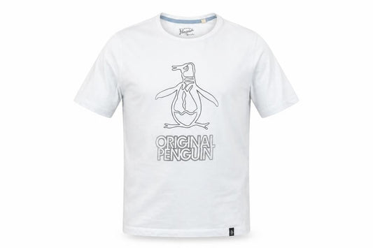 Penguin Boys White Graphic T-Shirt (14-15 Years)