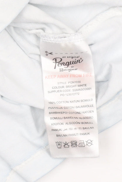 Penguin Boys White Graphic T-Shirt (14-15 Years)