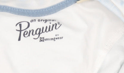 Penguin Boys White Graphic T-Shirt (14-15 Years)