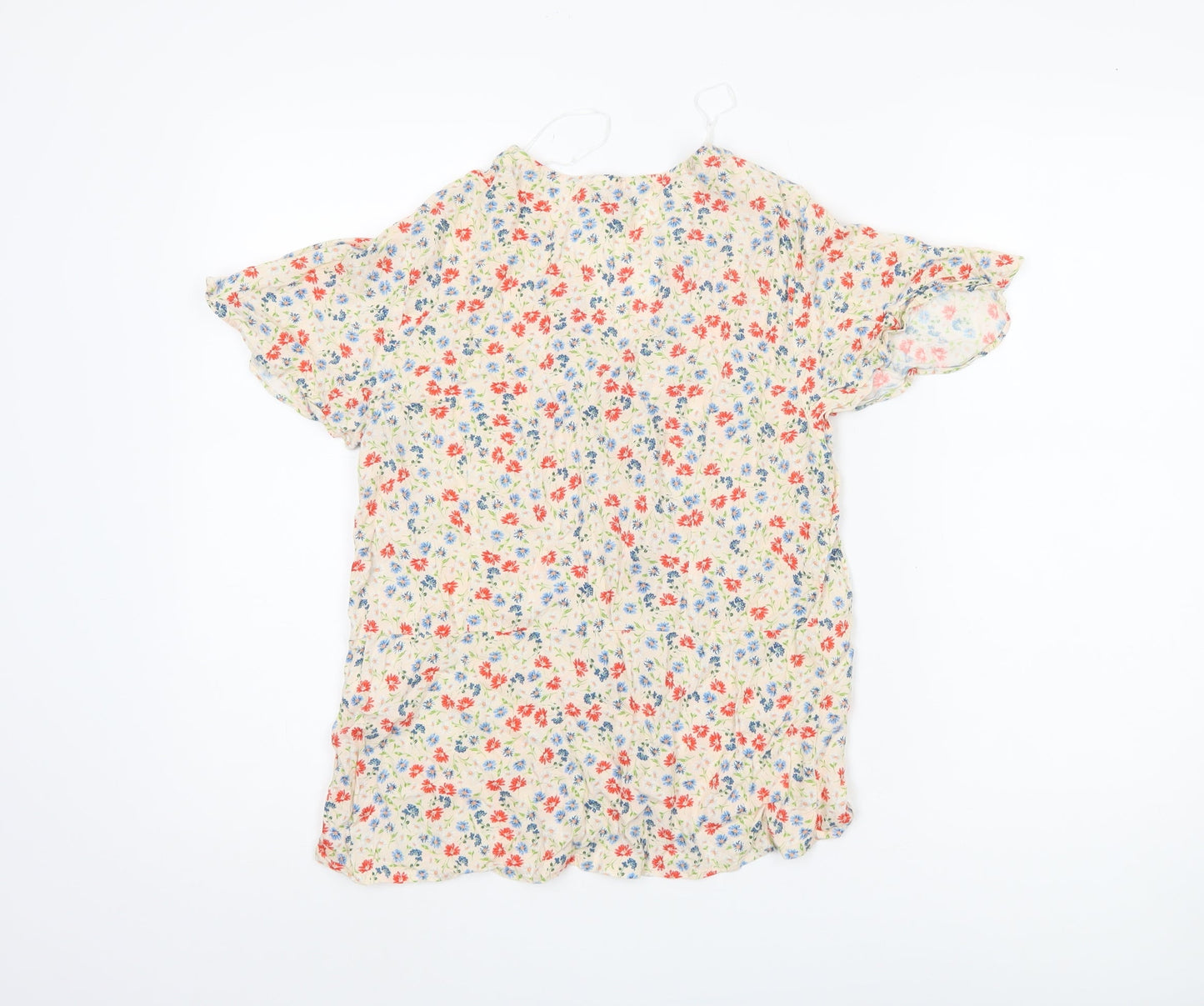 M&Co Women's Multicoloured Floral Blouse, Size 12