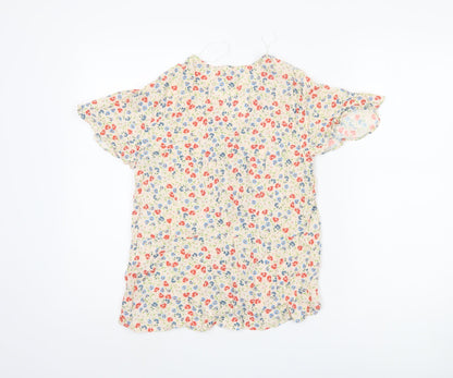 M&Co Women's Multicoloured Floral Blouse, Size 12