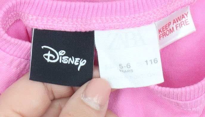 Disney Girls Pink Chip 'n Dale T-Shirt - 5-6 Years