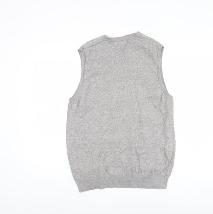 Marks and Spencer Men's Grey Vest Sleeveless Knit M