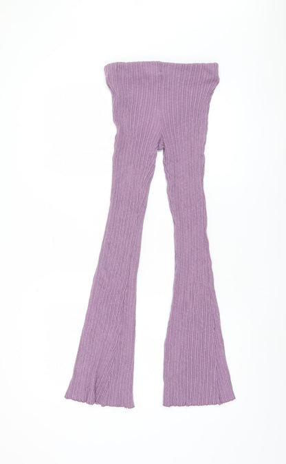 Urban Outfitters Women's Purple Flared Trousers S