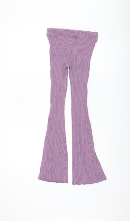 Urban Outfitters Women's Purple Flared Trousers S