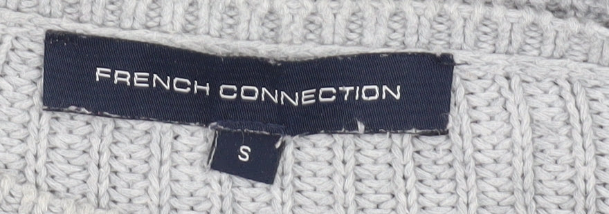 Womens UK Size S French Connection Grey Pullover Jumper