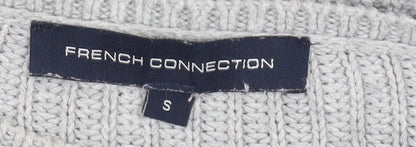 Womens UK Size S French Connection Grey Pullover Jumper