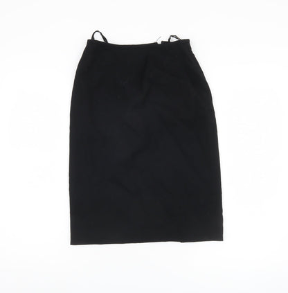 Liz Claiborne Women's Black Wool Pencil Skirt Size 4