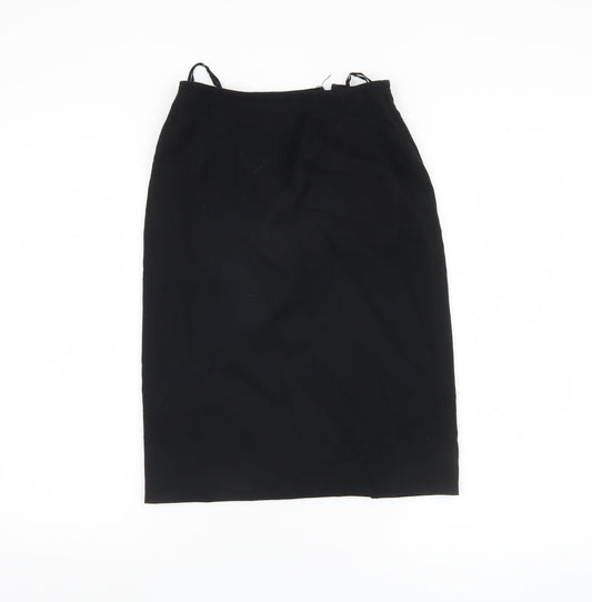 Liz Claiborne Women's Black Wool Pencil Skirt Size 4