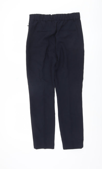 Womens UK Size 10R NEXT Regular Fit Straight Black Trousers