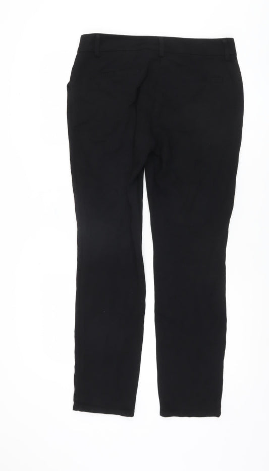 Womens UK Size 12 Wallis Regular Fit Business Casual Workwear Black Trousers