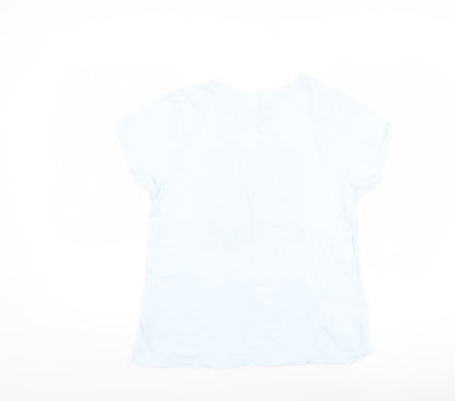 Womens UK Size S Disney White Basic T-Shirt